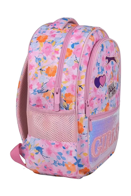 Slazenger Lisanslı Good Vibes Pembe Orijinal Okul çantası