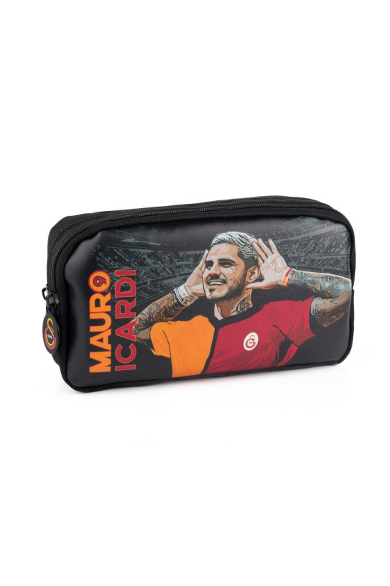 Galatasaray Lisanslı 2 Bölmeli Mauro Icardi'li Siyah Orijinal Kalemlik