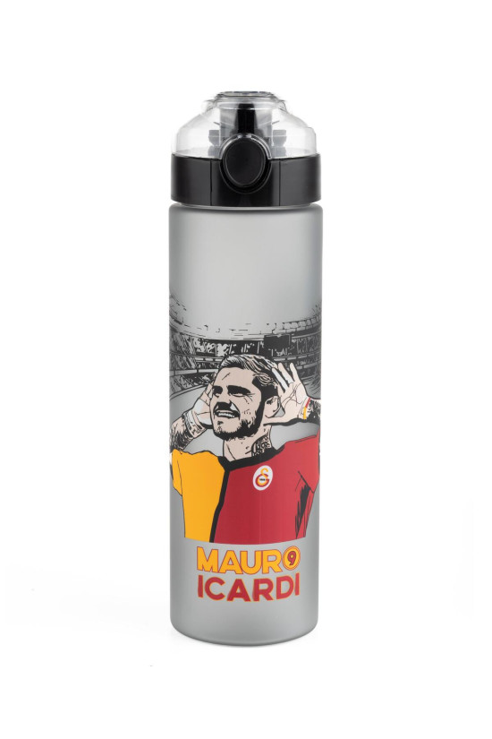 Galatasaray Lisanslı Mauro Icardi'li Gri Orijinal 630ml Tritan Matara