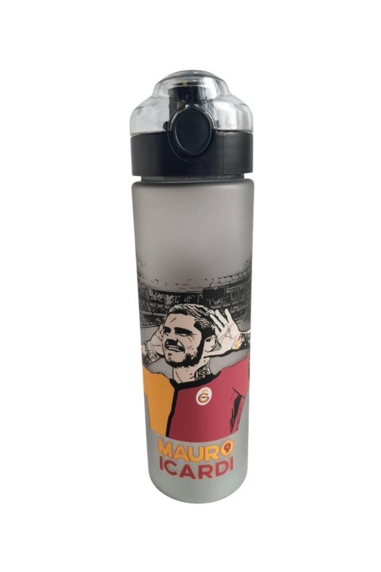 Galatasaray Lisanslı Mauro Icardi'li Gri Orijinal 630ml Tritan Matara