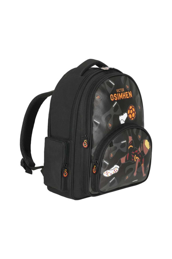 Galatasaray Lisanslı Victor Osimhen'li Siyah Orijinal Anaokulu çantası