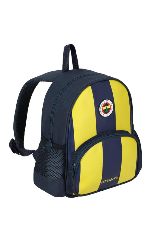 Fenerbahçe Lisanslı Sarı Lacivert Orijinal Suni Deri Anaokulu çantası