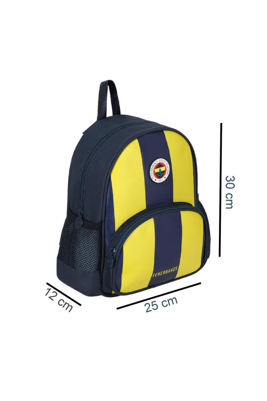 Fenerbahçe Lisanslı Sarı Lacivert Orijinal Suni Deri Anaokulu çantası