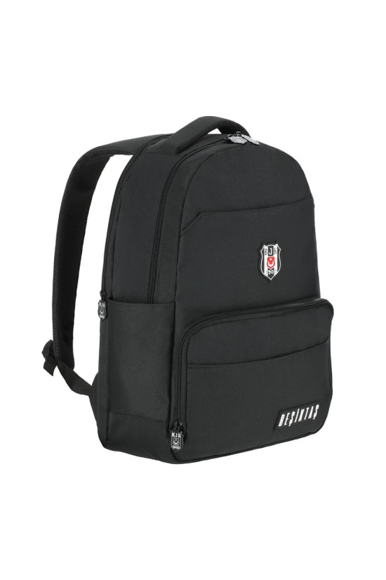 Beşiktaş Lisanslı 3 Bölmeli taylı Logo DeSiyah Orijinal Sırt çantası