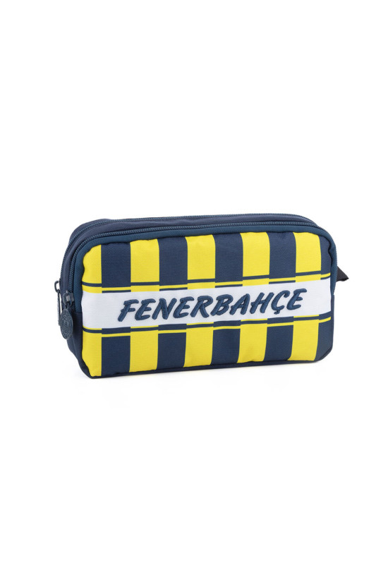 Fenerbahçe Lisanslı 2 Bölmeli Çubuklu Sarı Lacivert Orijinal Kalemlik