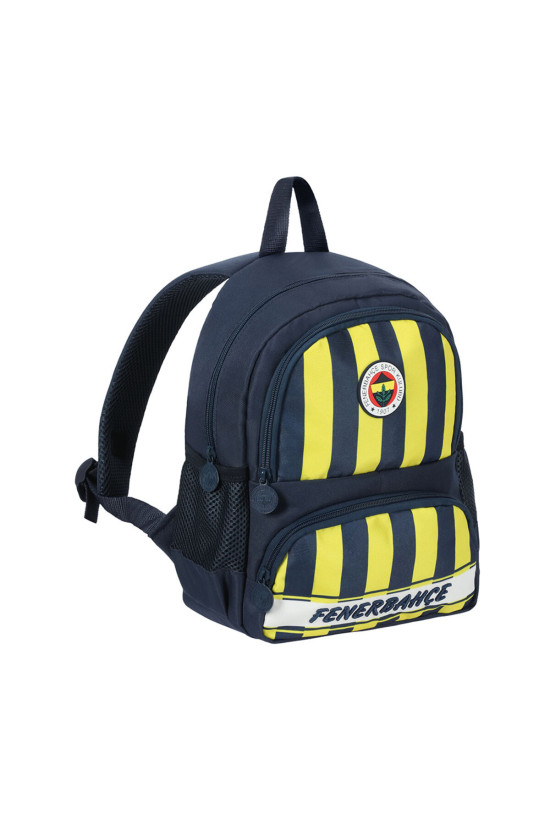 Fenerbahçe Lisanslı Çubuklu Sarı Lacivert Orijinal Anaokulu çantası