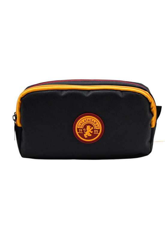 Galatasaray Lisanslı 2 Bölmeli Logo Detaylı Siyah Orijinal Kalemlik