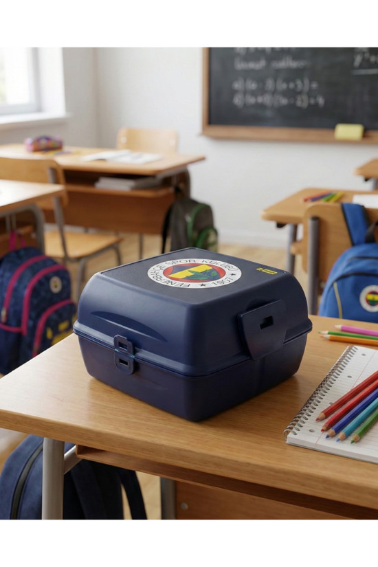 Fenerbahçe Lisanslı Arma baskılı Lacivert Orijinal Beslenme Kutusu