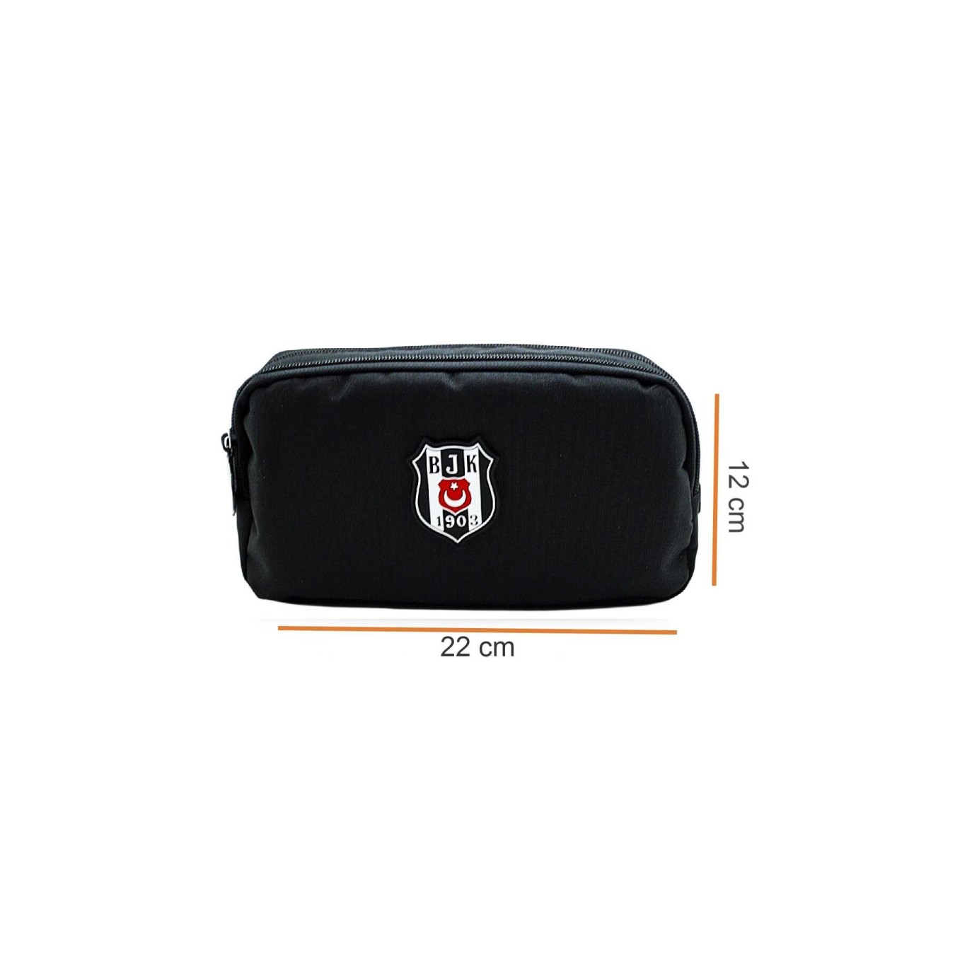 Beşiktaş Lisanslı 2 Bölmeli Logo Detaylı Siyah Orijinal Kalemlik
