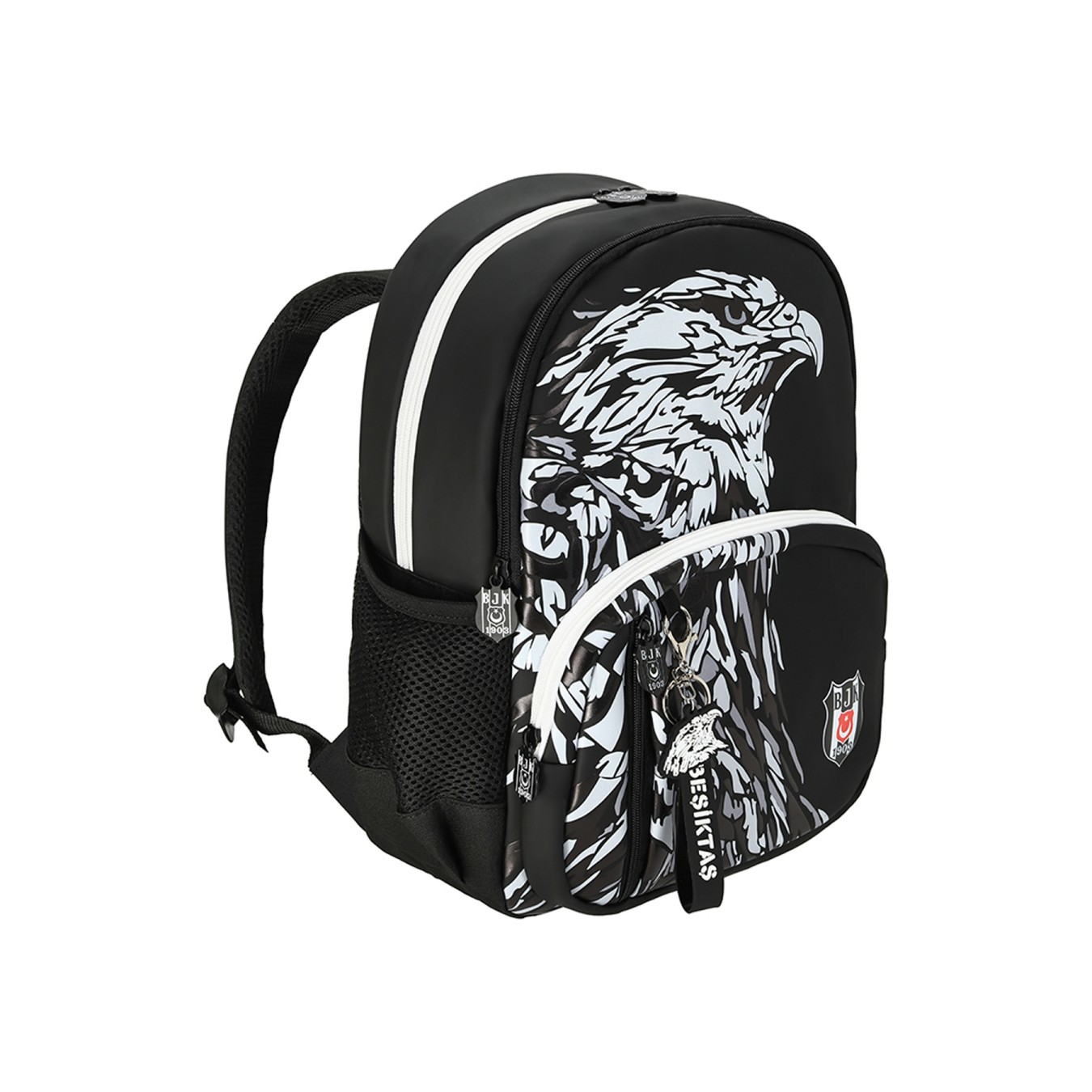 Beşiktaş Lisanslı Kartal baskılı Siyah Orijinal Okul çantası