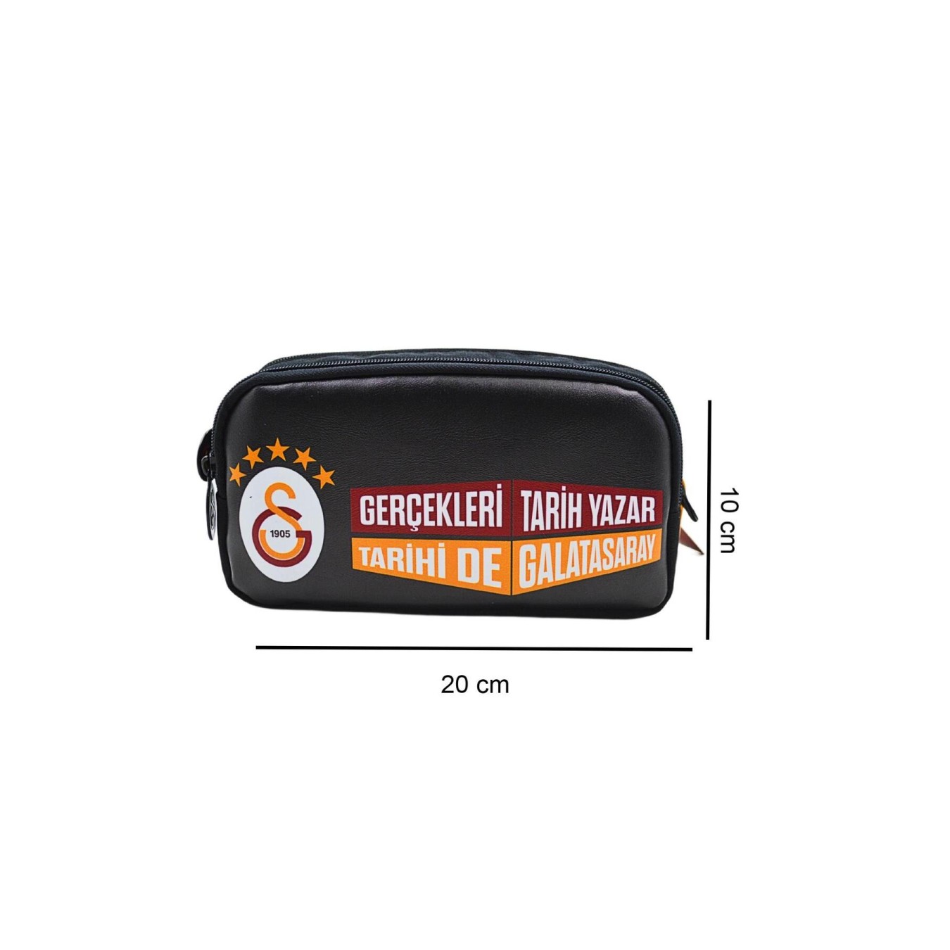 Galatasaray Lisanslı 2 Bölmeli 5 Yıldızlı Siyah Orijinal Kalemlik