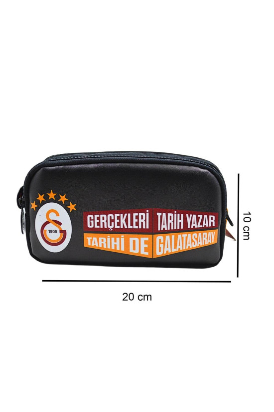 Galatasaray Lisanslı 2 Bölmeli 5 Yıldızlı Siyah Orijinal Kalemlik