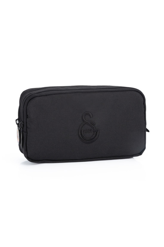 Galatasaray Lisanslı 2 Bölmeli Logo baskılı Siyah Orijinal Kalemlik