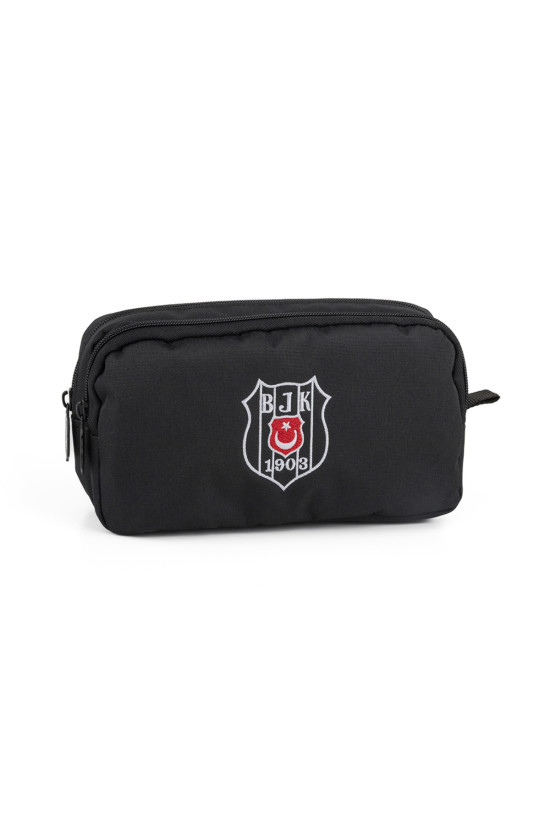 Beşiktaş Lisanslı 2 Bölmeli Logo Detaylı Siyah Orijinal Kalemlik