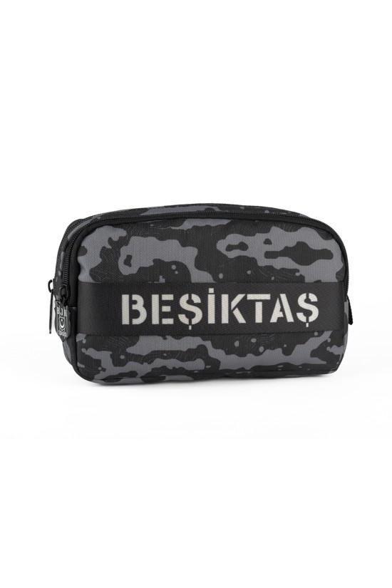 Beşiktaş Lisanslı 2 Bölmeli Kamuflaj Desenli Siyah Orijinal Kalemlik