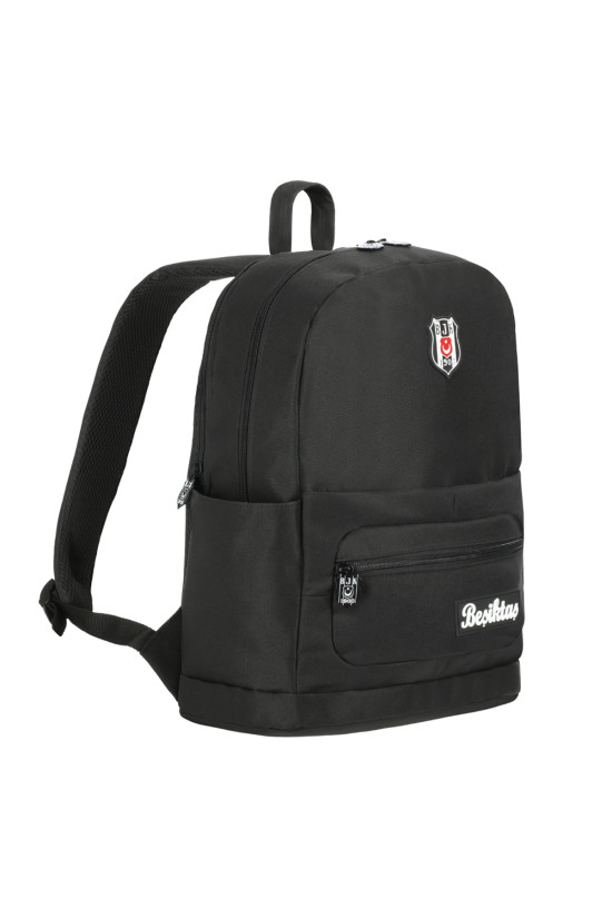 Beşiktaş Lisanslı Çok Bölmeli Siyah Orijinal Sırt çantası