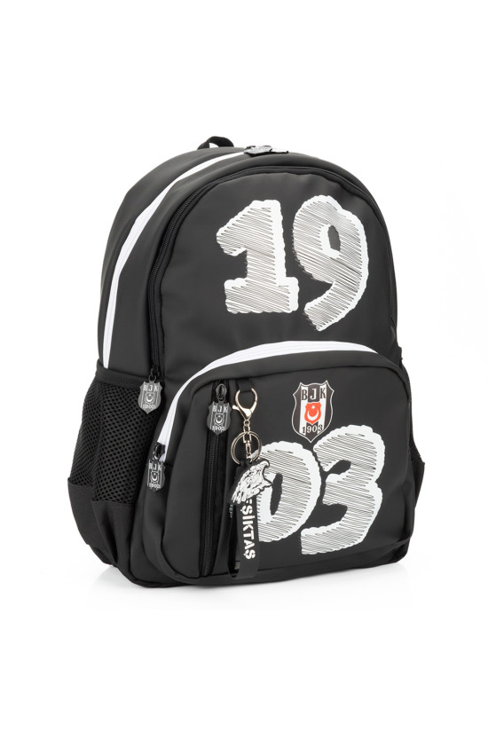 Beşiktaş Lisanslı 1903 baskılı Siyah Orijinal Okul çantası