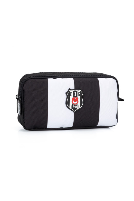 Beşiktaş Lisanslı 2 Bölmeli Siyah Beyaz Orijinal Kalemlik