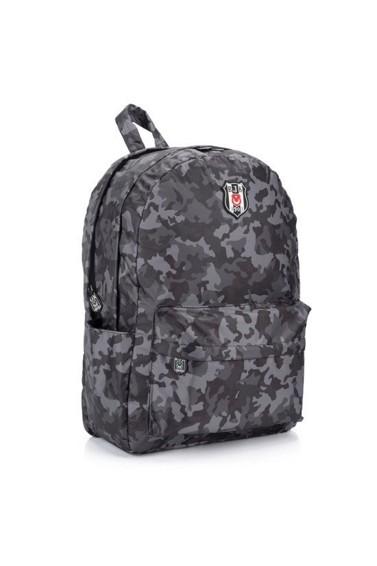 Beşiktaş Lisanslı Gri Kamuflaj Orijinal Sırt çantası