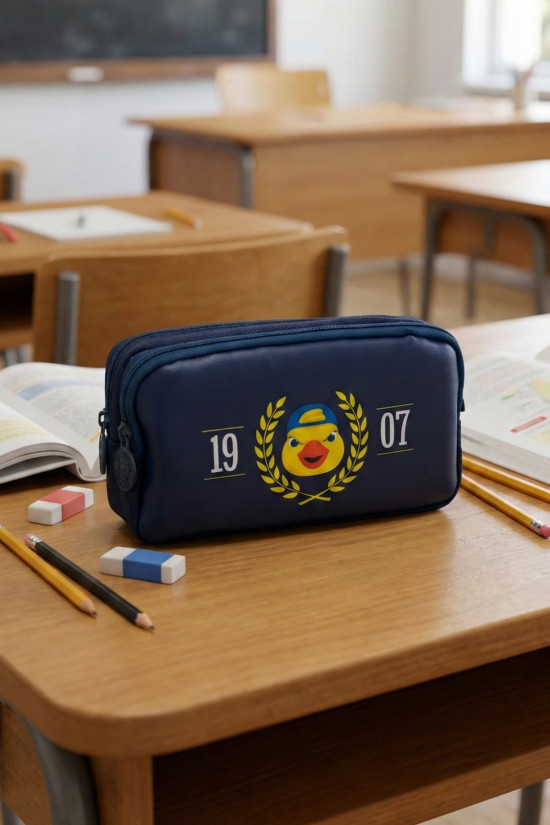 Fenerbahçe Lisanslı Çift Bölmeli Yellow Maskotlu Lacivert Orijinal Kalemlik