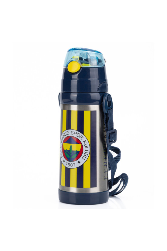 Fenerbahçe Lisanslı Çubuklu Orijinal 500ml Çelik Matara