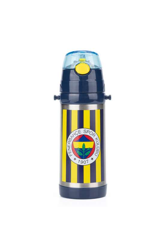 Fenerbahçe Lisanslı Çubuklu Orijinal 500ml Çelik Matara