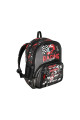 Me Team Çok Bölmeli Yarış temalı Siyah Okul çantası