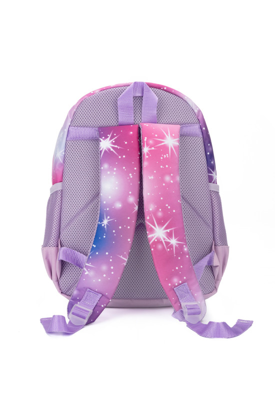 Me Team Unicorn baskılı Lila Okul çantası