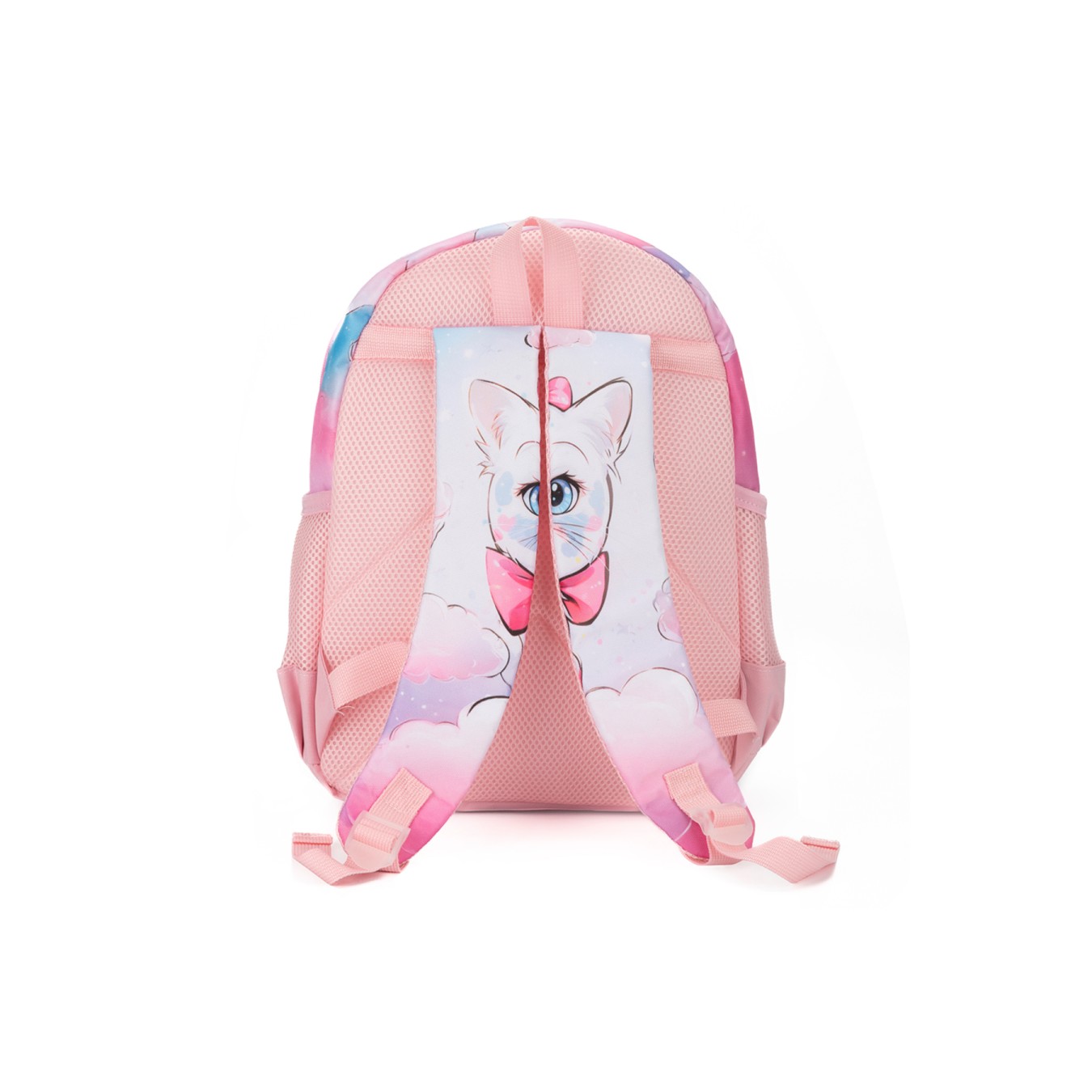 Me Team Çok Bölmeli Kedi Figürlü Pembe Okul çantası