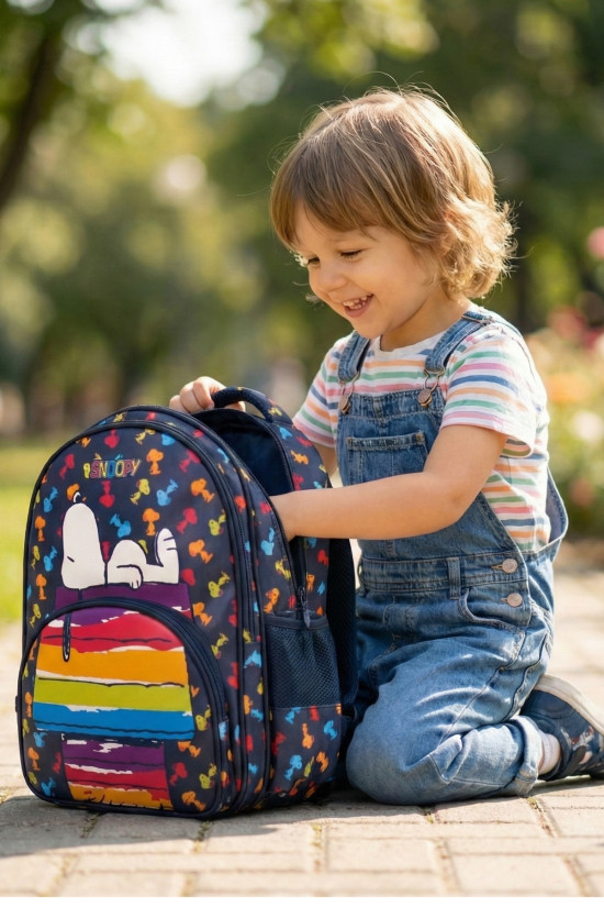 Snoopy Lisanslı Sleeping Renkli Orijinal Anaokulu çantası