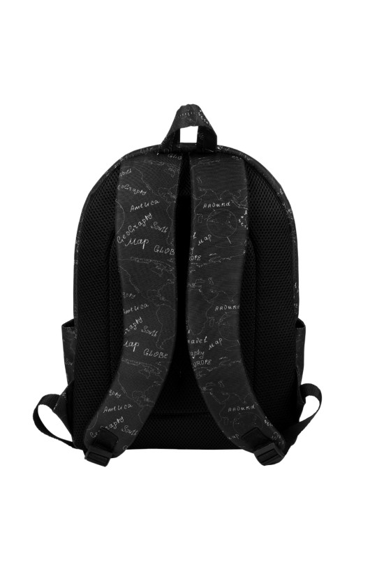 Nasa Lisanslı Geography Siyah Orijinal Sırt çantası