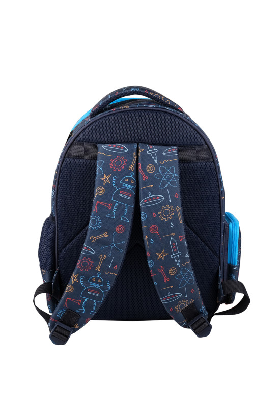 Me Team Funny Robots Lacivert Okul çantası