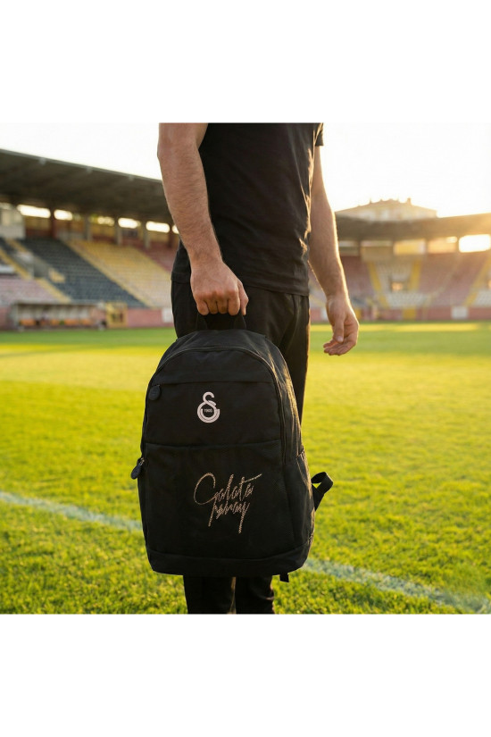 Galatasaray Lisanslı Siyah Orijinal Sırt çantası