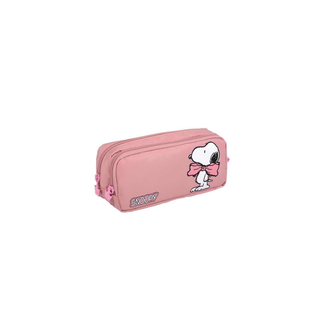 Snoopy Lisanslı BowTie Pembe Orijinal Okul Seti | Anaokulu çantası ve Kalemlik (500ml MATARA HEDİYELİ)