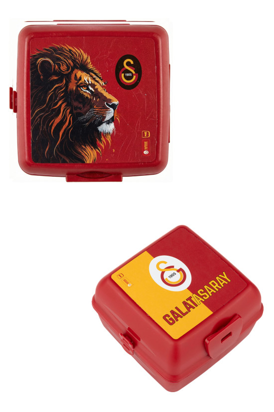 Galatasaray Lisanslı 2'li Orijinal Beslenme Kutusu (Çatal & Kaşık Hediyeli)