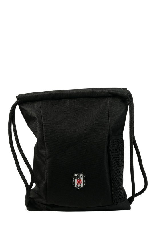 Beşiktaş Lisanslı Siyah Büzgülü Orijinal Spor çantası