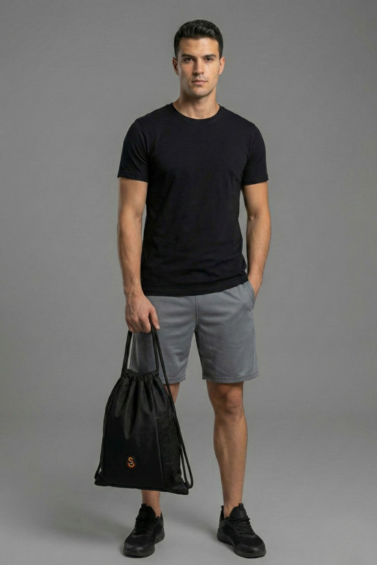 Galatasaray Lisanslı Siyah Büzgülü Orijinal Spor çantası