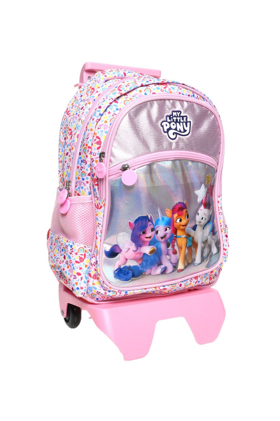 My Little Pony Lisanslı Pembe Orijinal Tekerlekli Trolley Okul çantası