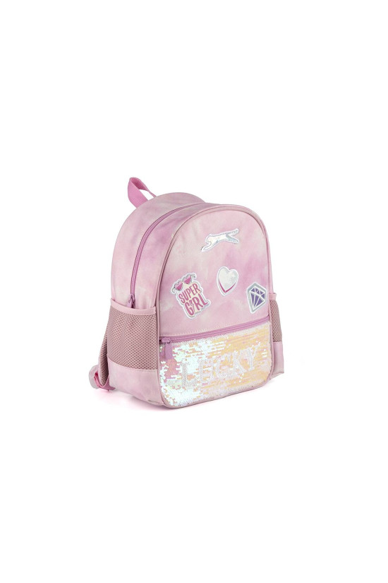 Slazenger Lisanslı Payet Detaylı Pembe Orijinal Anaokulu çantası