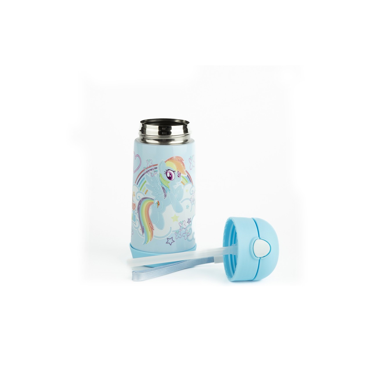 My Little Pony Lisanslı Pembe Mavi Orijinal Metal Matara