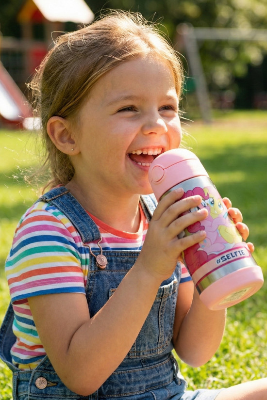 My Little Pony Lisanslı Pembe Orijinal Metal Matara