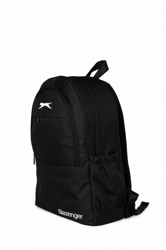 Slazenger Lisanslı 3'lü Okul Seti - Sırt Çantası + Beslenme Çantası + Kalemlik Siyah