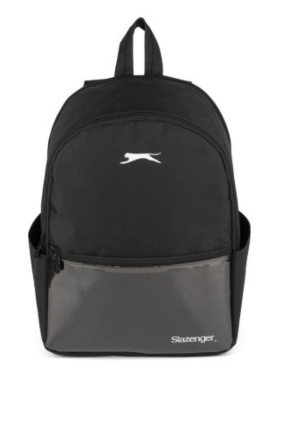 Slazenger Lisanslı PVC Detaylı Siyah Orijinal Sırt çantası