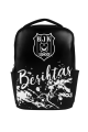 Beşiktaş Lisanslı 2 Bölmeli Siyah Orijinal Suni Deri Sırt çantası