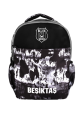 Beşiktaş Lisanslı Batik Desenli Siyah Beyaz Orijinal Sırt çantası