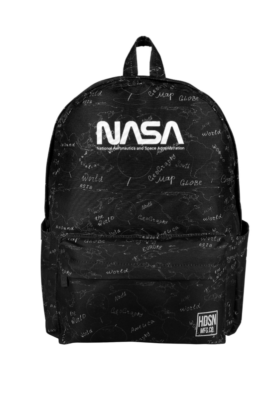 Nasa Lisanslı Geography Siyah Orijinal Sırt çantası