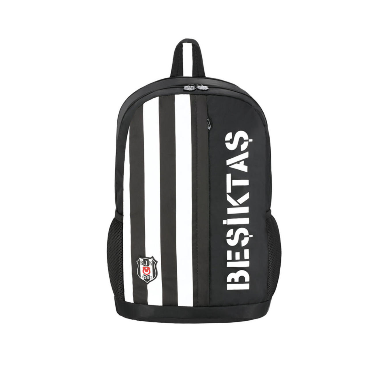 Beşiktaş Lisanslı Siyah Beyaz Çizgili Orijinal Sırt çantası