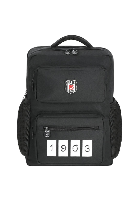 Beşiktaş Lisanslı 1903 Detaylı Siyah Orijinal Sırt Çantası