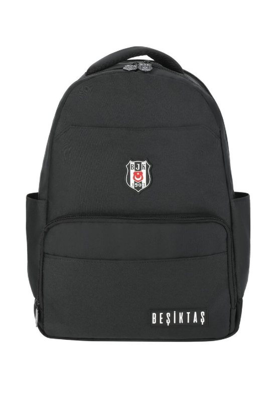 Beşiktaş Lisanslı 3 Bölmeli taylı Logo DeSiyah Orijinal Sırt çantası