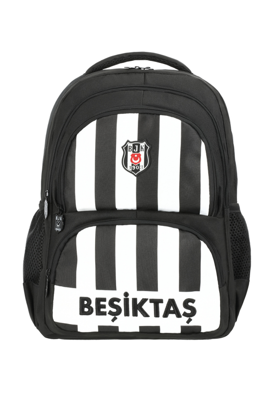 Beşiktaş Lisanslı Siyah Beyaz Orijinal Okul çantası